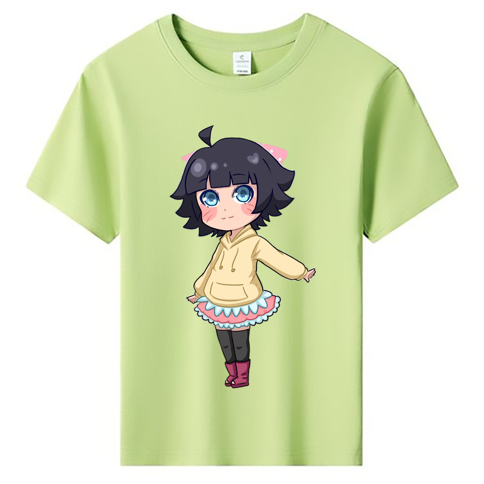 （画像用） NARUTO -ナルト- うずまき ヒマワリ Uzumaki Himawari 綿100％キッズTシャツ（フロントプリント）